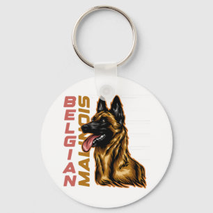 Belgian Malinois Keychain