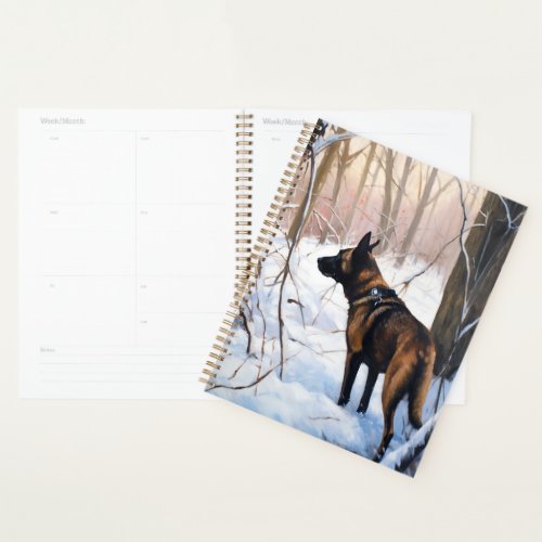 Belgian Malinois Let It Snow Christmas Planner