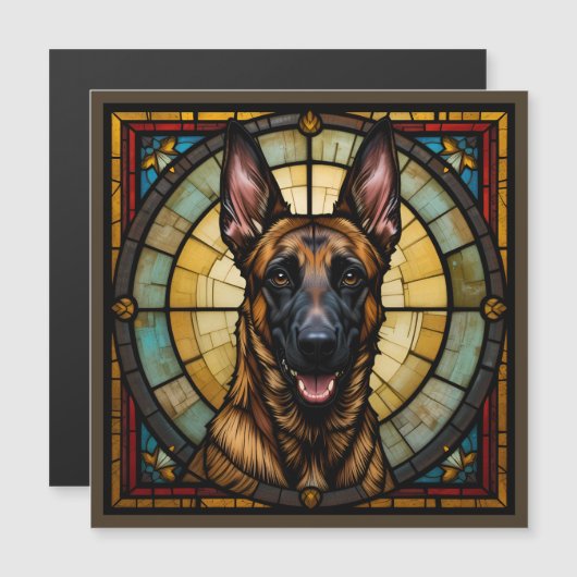 Belgian Malinois Magnet Card (Front/Back)