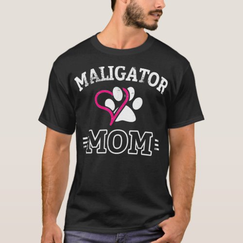 Belgian Malinois Maligator Mom Funny Dog Mama Gift T_Shirt
