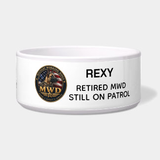 Belgian Malinois Military Working Dog Bowl