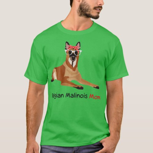 Belgian Malinois Mom Bandana Womens Dog  T_Shirt