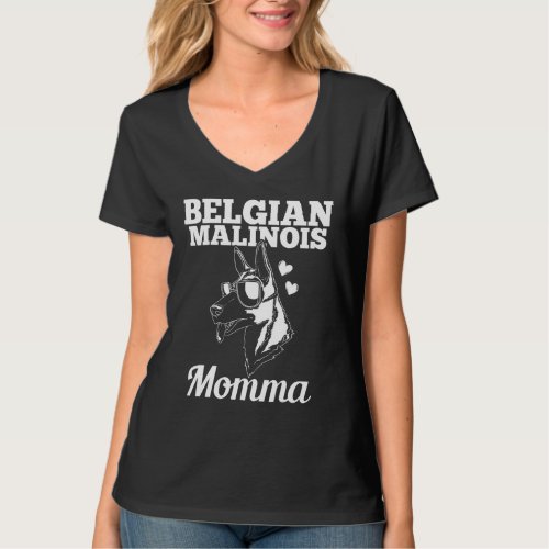 Belgian Malinois Momma Dog Mom Mama T_Shirt