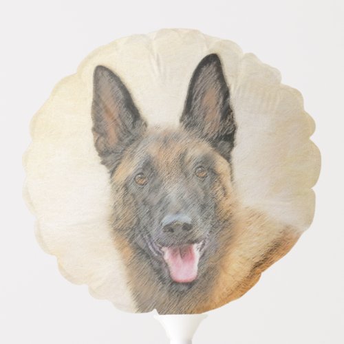 Belgian Malinois Painting _ Cute Original Dog Art Balloon