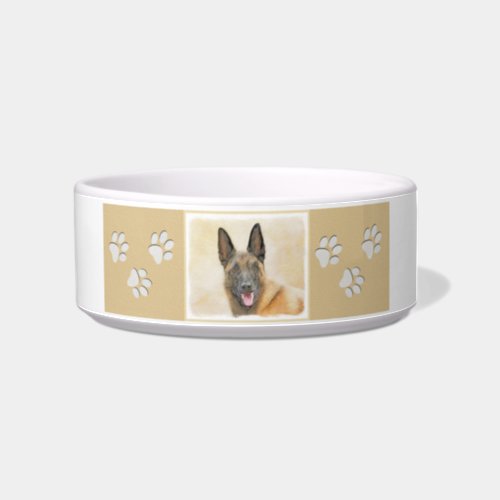 Belgian Malinois Painting _ Cute Original Dog Art Bowl