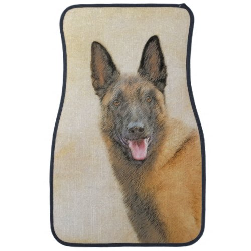 Belgian Malinois Painting _ Cute Original Dog Art Car Floor Mat