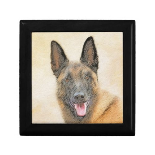 Belgian Malinois Painting _ Cute Original Dog Art Gift Box