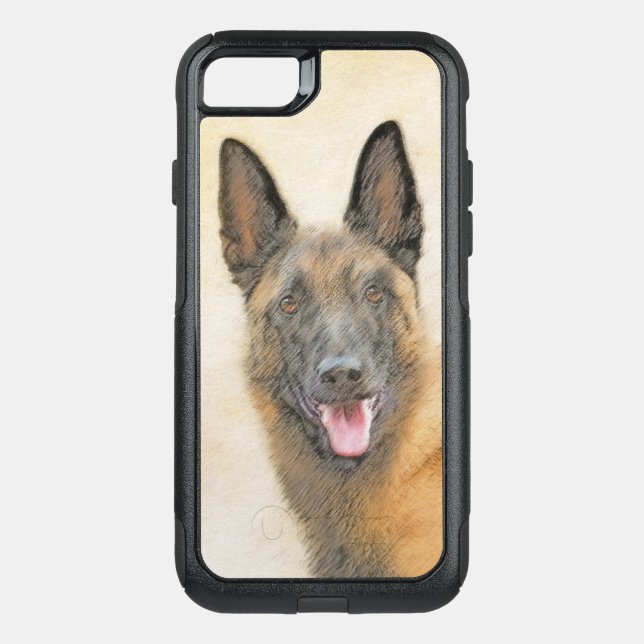 Belgian Malinois Painting - Cute Original Dog Art Otterbox iPhone Case (Back)