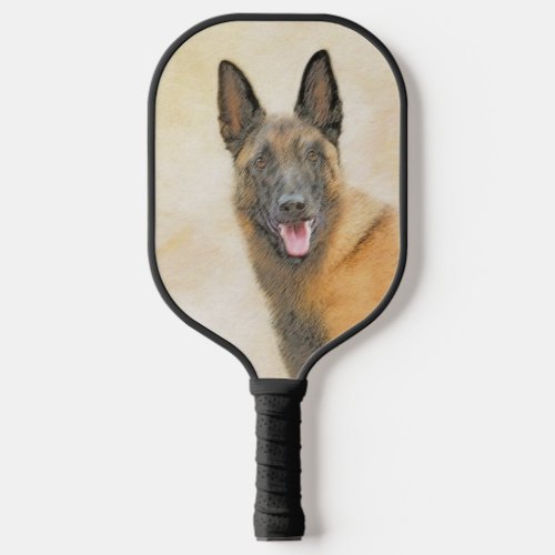 Belgian Malinois Painting _ Cute Original Dog Art Pickleball Paddle