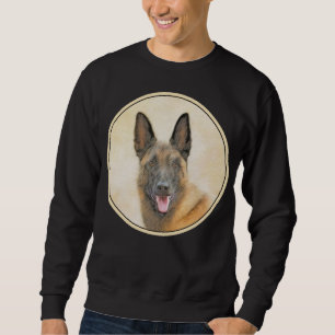 Belgian Malinois Painting - Cute Original Dog Art Sweatshirt