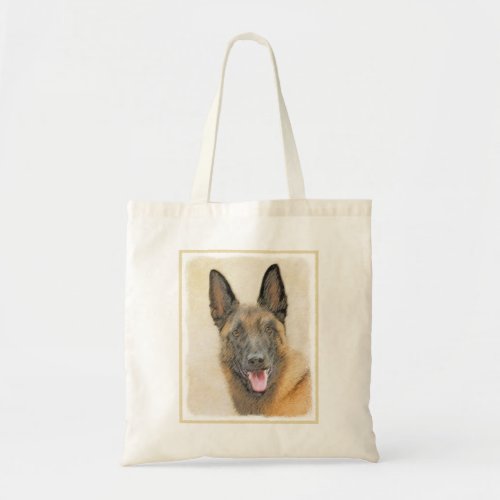 Belgian Malinois Painting _ Cute Original Dog Art Tote Bag