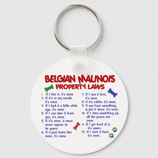 BELGIAN MALINOIS PL2 KEYCHAIN (Front)