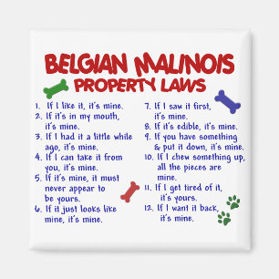 BELGIAN MALINOIS PL2 MAGNET