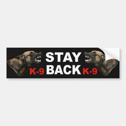 Belgian Malinois Police K9 bumper sticker