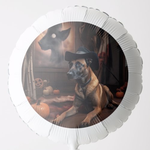 Belgian Malinois Pumpkins Halloween Scary Balloon