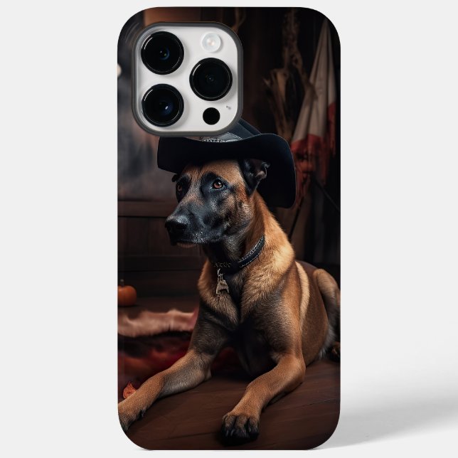 Belgian Malinois Pumpkins Halloween Scary Case-Mate iPhone Case (Back)