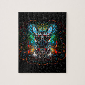 Belgian Malinois - Sugar Skull Jigsaw Puzzle