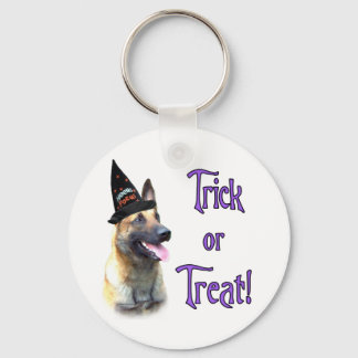 Belgian Malinois Trick Keychain