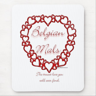 Belgian Malinois True Love; Love Belgian Malinois Mouse Pad