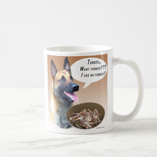 Belgian Malinois Turkey Coffee Mug (Right)