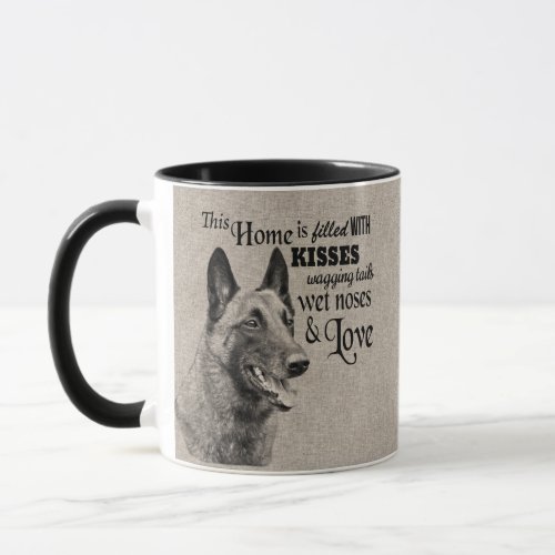 Belgian Malinois vintage portrait cute quote Mug