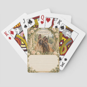 Belgian Malinois Wedding Guest Book Signing Deck Poker Cards