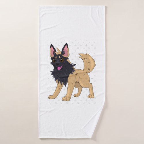 Belgian Malinois x Pooch yena Bath Towel