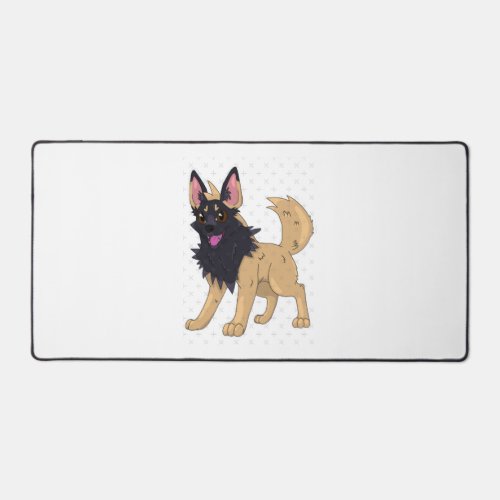 Belgian Malinois x Pooch yena Desk Mat