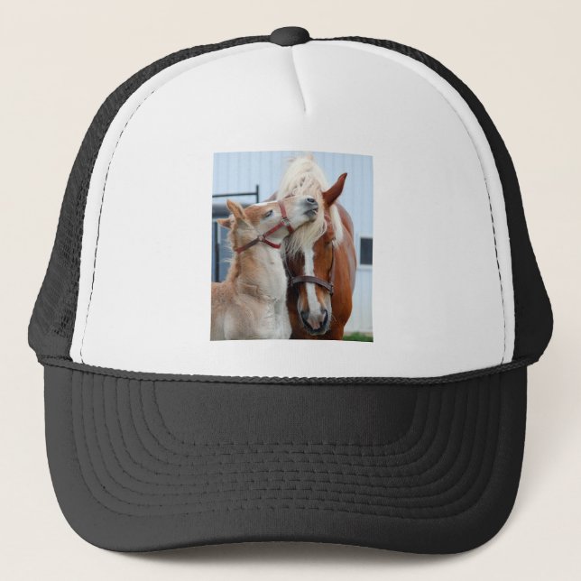 belgian Mare and Filly Trucker Hat (Front)