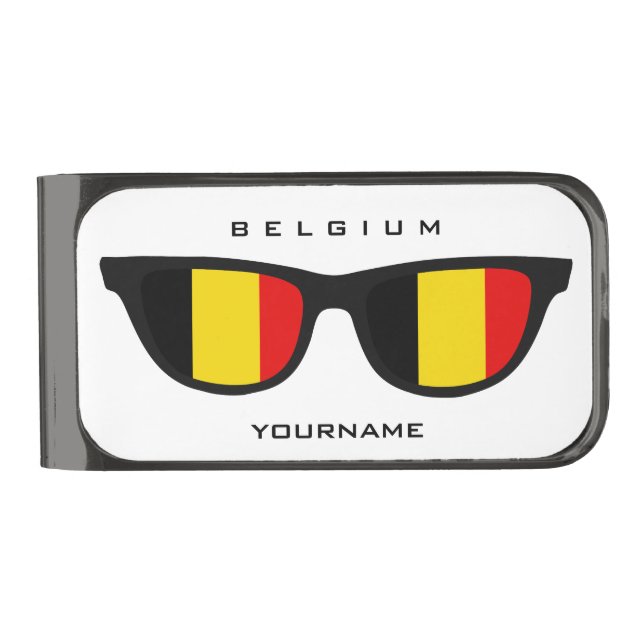Belgian Shades custom money clip (Front)