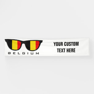Belgian Shades custom text & color banner