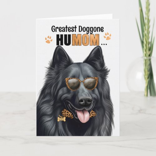 Belgian Sheepdog Best HuMOM Ever Mothers Day Holiday Card
