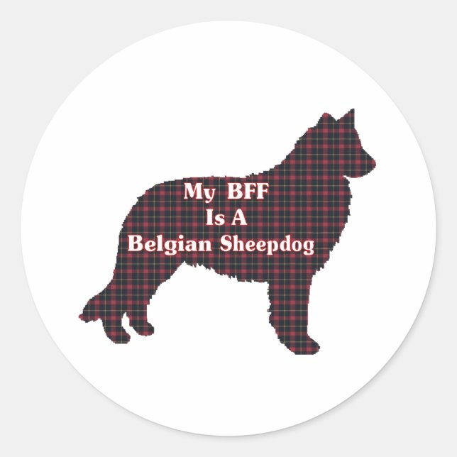 Belgian Sheepdog BFF Sticker (Front)