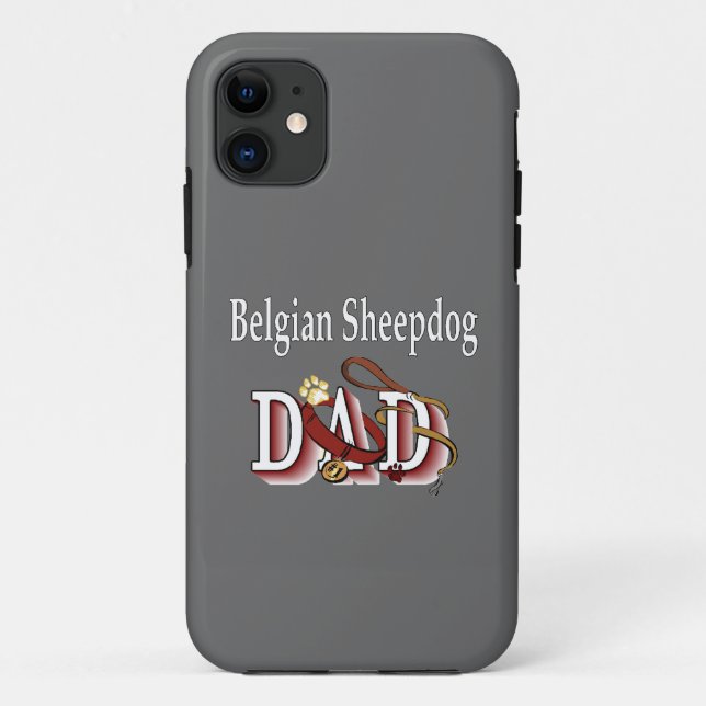 Belgian Sheepdog Dad Case-Mate iPhone Case (Back)