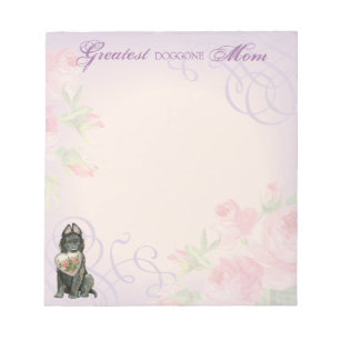 Belgian Sheepdog Heart Mom Notepad