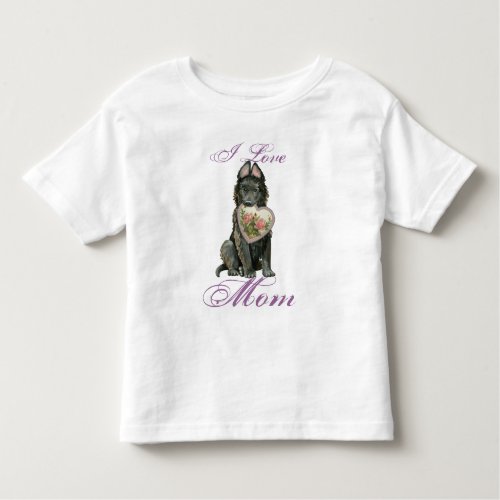 Belgian Sheepdog Heart Mom Toddler T_shirt