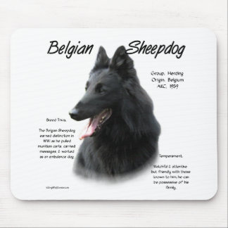 Belgian Sheepdog History; All About Sheepdogs Mouse Pad