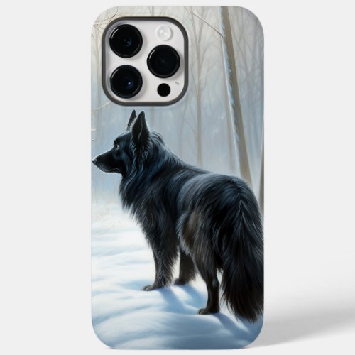 Belgian Sheepdog Let It Snow Christmas Case_Mate iPhone 14 Pro Max Case
