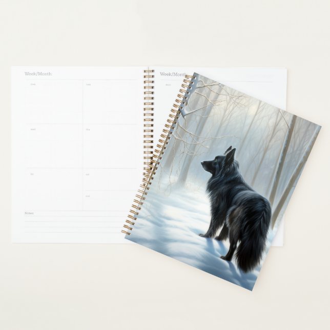 Belgian Sheepdog Let It Snow Christmas Planner (Display)