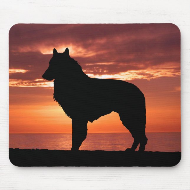 Belgian Sheepdog Mouse Pad (Front)