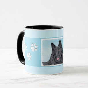 Belgian Sheepdog Painting - Cute Original Dog Art Mug