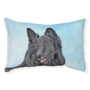 Belgian Sheepdog Painting - Cute Original Dog Art Pet Bed