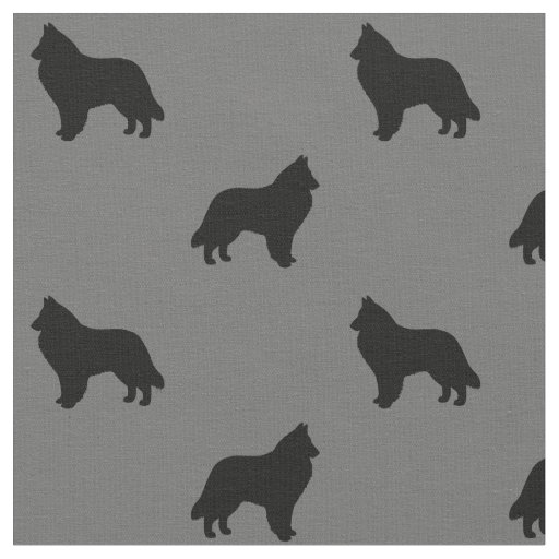 Belgian Sheepdog Silhouettes Belgian Shepherds Fabric