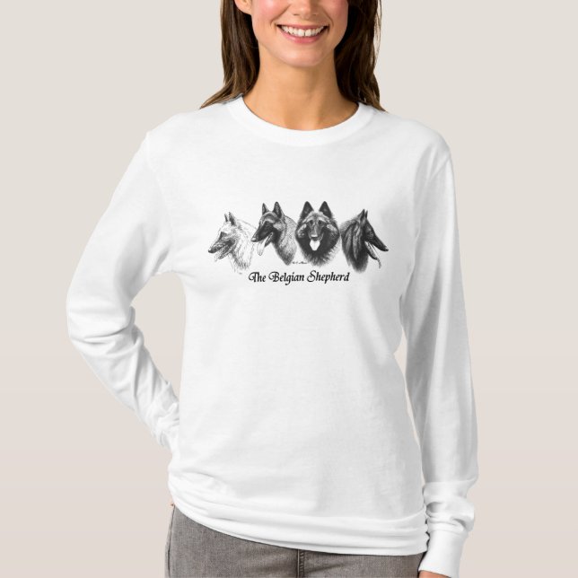 Belgian Sheepdog Tervuren Malinois Ladies Shirt (Front)