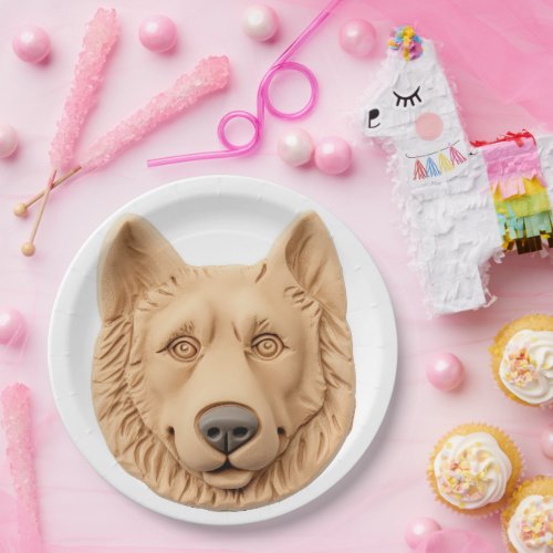 Belgian Shepherd Dog 3D Inspired Paper Plates