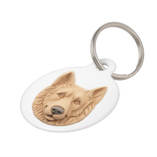 Belgian Shepherd Dog 3D Inspired Pet ID Tag