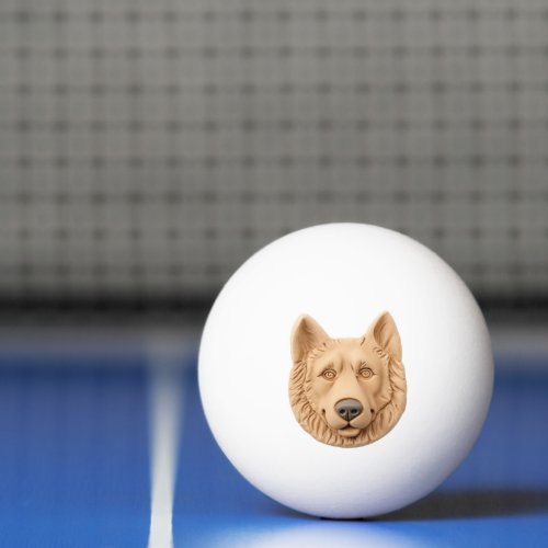 Belgian Shepherd Dog 3D Inspired Ping Pong Ball