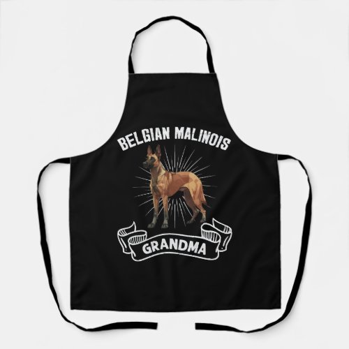 Belgian Shepherd Dog BELGIAN MALINOIS GRANDMA Apron