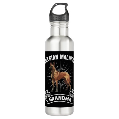 Belgian Shepherd Dog BELGIAN MALINOIS GRANDMA Stainless Steel Water Bottle