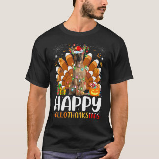 Belgian Shepherd Dog Halloween Christmas Hallothan T-Shirt